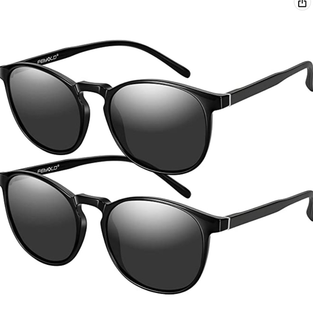 New 2-Pack Feiyold Lightweight Polarized Sunglasses UV400 Protection